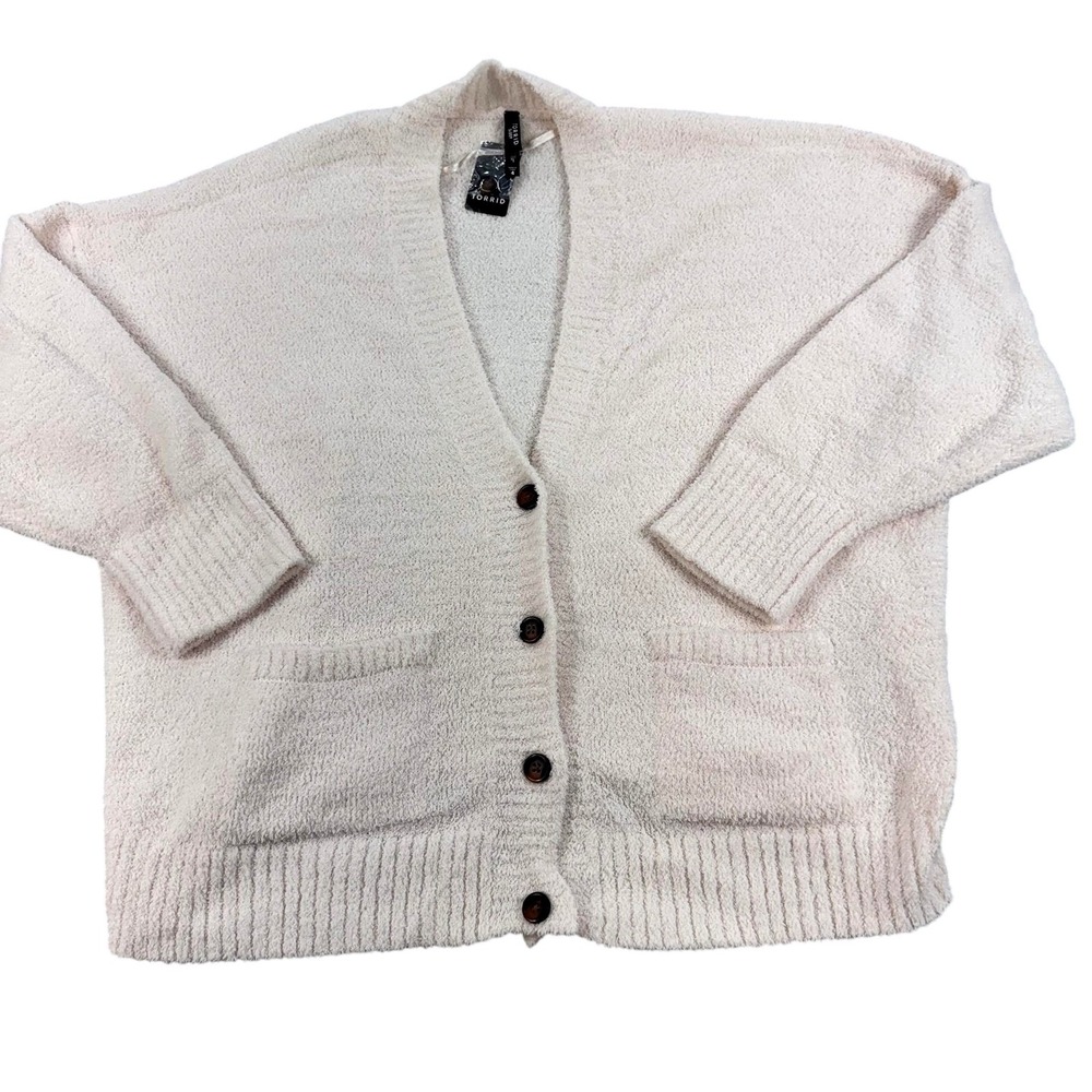 Torrid Sleep Teddy Cardi Pajama Top Womens 4X Fleece Kimono Cardigan NEW $60